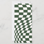 Retro Moderne Chic Checker Menu (Dos)