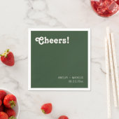 Retro moderne chique bruiloft servet (Insitu)