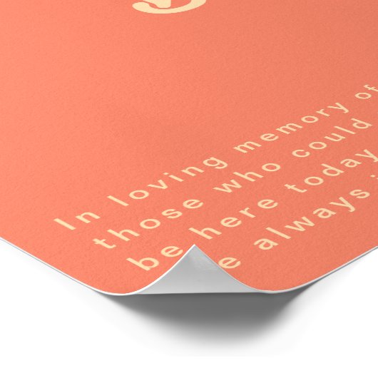 Rétro moderne | Corail Cette Bougie Brûle Poster (Coin)