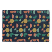 Retro Moderne Elegante Geometrische Tribal Kussensloop (Achterkant-Links)