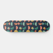 Retro Moderne Elegante Geometrische Tribal Skateboard (Horizontaal)