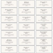 Rétro moderne | Étiquettes de adresse d'invités Ma (Devant)