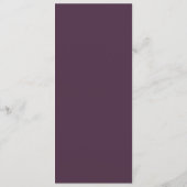 Rétro moderne | Menu Dîner Mariage violet foncé (Dos)