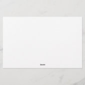 Retro Moderne Minimale Naam of Zakelijke Sjabloon Briefpapier (Achterkant)