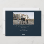 Retro Moderne Minimalistische Kerstdrie Foto Feestdagenkaart (Achterkant)