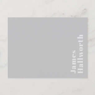 Retro Moderne Minimalistische Naam (of andere teks Briefkaart