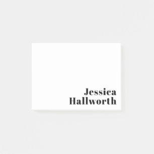 Retro Moderne Minimalistische Naam of Zakelijke Te Post-it® Notes