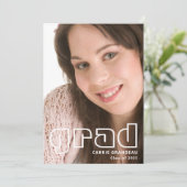 Rétro moderne | Photo Grad Faire-part (Debout devant)