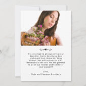 Rétro moderne | Photo Grad Faire-part (Dos)