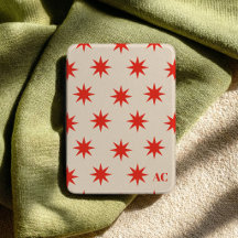 Retro Moderne Sterpatroon Gepersonaliseerde Initia