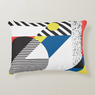 Retro Moderne Stijl Achtergrond Ontwerp Accent Kussen