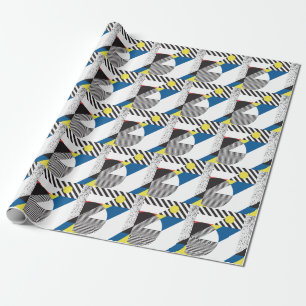 Retro Moderne Stijl Achtergrond Ontwerp Cadeaupapier