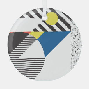 Retro Moderne Stijl Achtergrond Ontwerp Glas Ornament