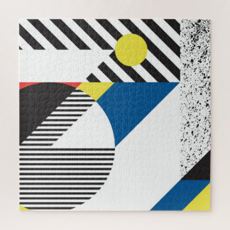 Retro Moderne Stijl Achtergrond Ontwerp Legpuzzel