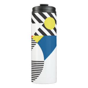 Retro Moderne Stijl Achtergrond Ontwerp Thermosbeker