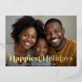 Retro Moderne Type Plus Heureux Vacances Photo Gol (Recto)