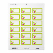 Rétro Moderne Vacances Ornements Étiquettes de Noë (Feuille entière)