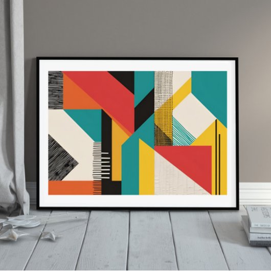 Retro Modulaire Geometrie Poster