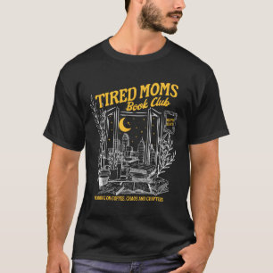 Retro Moe Moeders Boekenclub Booktrovert Mot T-shirt