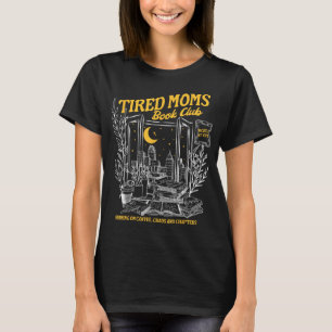 Retro Moe Moeders Boekenclub Booktrovert Mot T-shirt