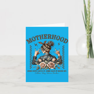 Retro Moederschap Grappige Moederdag Rock Mama Moe Kaart