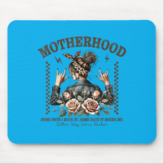 Retro Moederschap Grappige Moederdag Rock Mama Moe Muismat