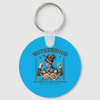 Retro Moederschap Grappige Moederdag Rock Mama Moe Sleutelhanger