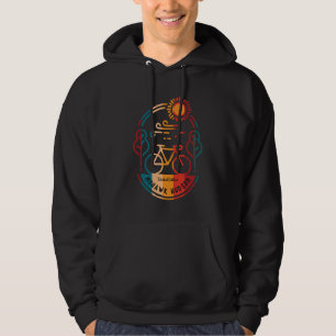 Retro Mohawk Hodson Fietsroute Hoodie