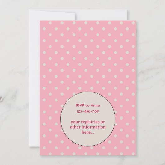 Retro Mommy Blonde Baby shower Party Invitation (Dos)