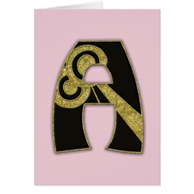 retro monogram - A (Voorkant)