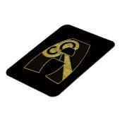 retro monogram - A Magneet (Linkerzijde)