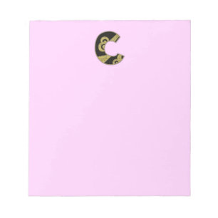 retro monogram - C Notitieblok