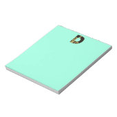retro monogram - D Notitieblok (Gedraaid)