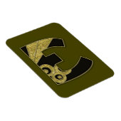 retro monogram - E Magneet (Rechterzijde)