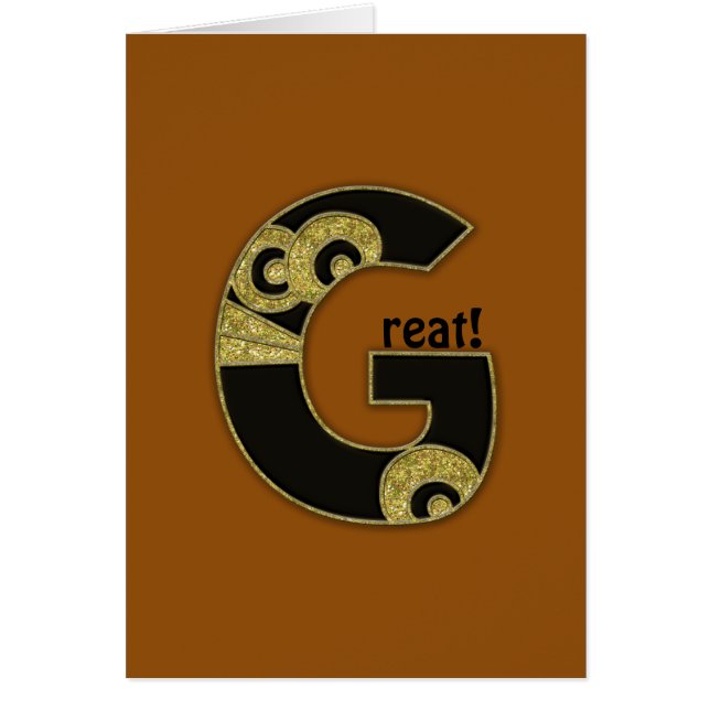 retro monogram - G (Voorkant)