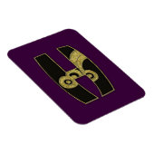 retro monogram - H Magneet (Rechterzijde)