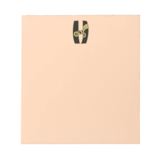 retro monogram - H Notitieblok (Voorkant)