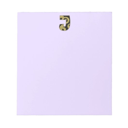 retro monogram - J Notitieblok (Voorkant)