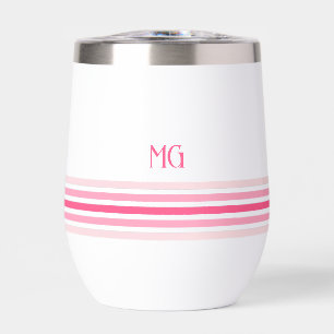 Retro Monogram Minimalistische Strepen