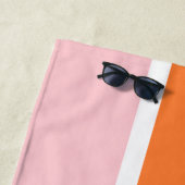 Retro Monogram Minimalistische Trouwjurk  Strandlaken (In situ)