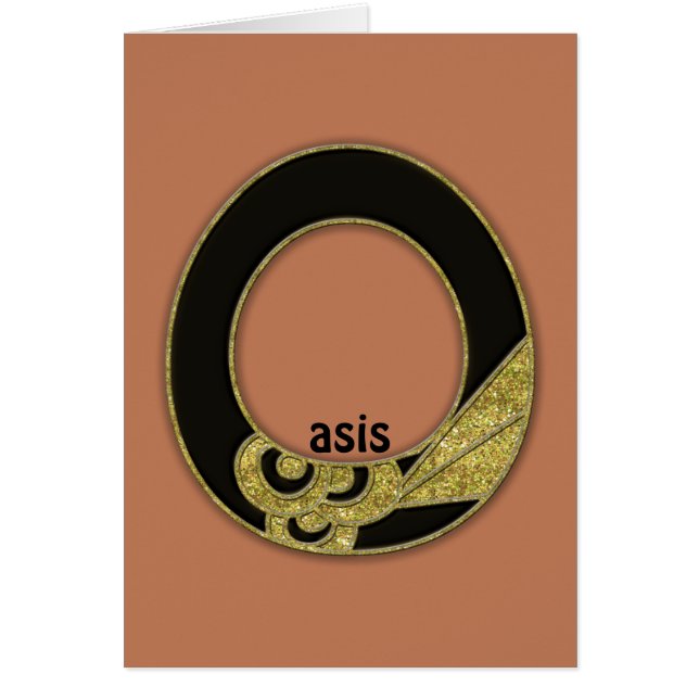 retro monogram - O (Voorkant)