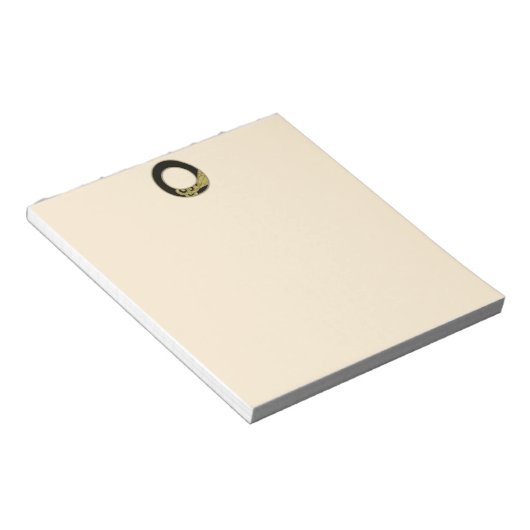 retro monogram - O Notitieblok (Schuin)