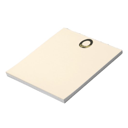 retro monogram - O Notitieblok (Gedraaid)