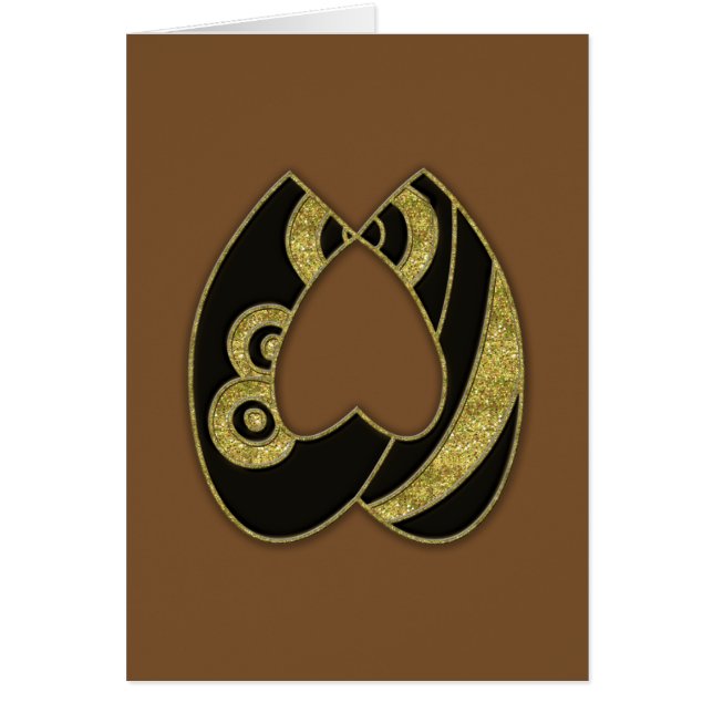 retro monogram - W (Voorkant)