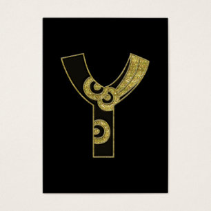 retro monogram - Y Visitekaartjes