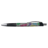 Retro  monogramma Colorful Teacher Pen (Bovenkant)