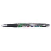 Retro  monogramma Colorful Teacher Pen (Achterkant)