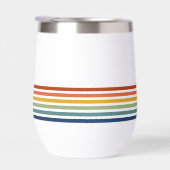 Retro Monogrammed Minimalist Stripes (Droite)