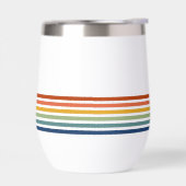 Retro Monogrammed Minimalist Stripes (Gauche)
