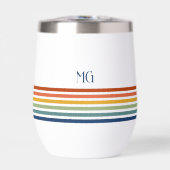 Retro Monogrammed Minimalist Stripes (Avant)
